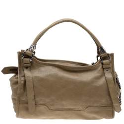 مملوكة مسبقًا Burberry Khaki Leather Shoulder Bag