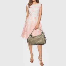 مملوكة مسبقًا Burberry Khaki Leather Shoulder Bag