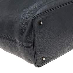 Pre Owned Burberry Black Leather Susanna Bucket Bag