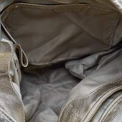 Burberry Metallic Gold Quilted Leather Brooke Hobo