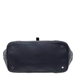 Pre Owned Burberry Black Leather Shoulder Bag