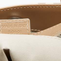 مملوكة مسبقًا Burberry Light Pink/Beige Nova Check Coated Canvas And Leather Tote