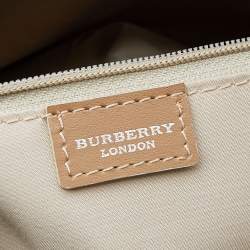 مملوكة مسبقًا Burberry Light Pink/Beige Nova Check Coated Canvas And Leather Tote