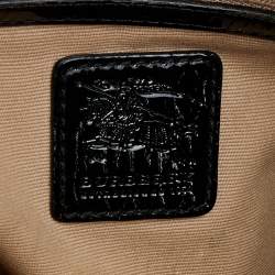 مملوكة مسبقًا Burberry Beige/Black Super Nova Check Coated Canvas And Patent Leather Dryden Crossbody Bag