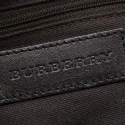 مملوكة مسبقًا Burberry Dark Brown Brogue Leather Tassel Satchel