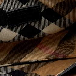 Pre Owned Burberry Black Leather Crossbody Bag