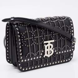 Pre Owned حقيبة كتف بربري رامادان إيكسكلوسيف جلد أسود 