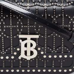 Pre Owned حقيبة كتف بربري رامادان إيكسكلوسيف جلد أسود 