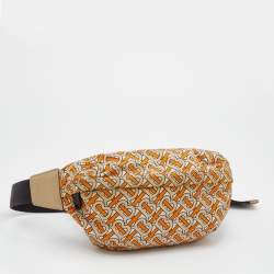 Pre Owned Burberry Multicolor TB Monogram Print Nylon Bum Bag