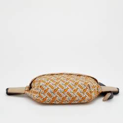 Pre Owned Burberry Multicolor TB Monogram Print Nylon Bum Bag