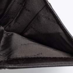 Pre Owned Burberry Beige/Brown Haymarket Check PVC and Leather Zip Around Wallet