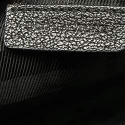 Pre Owned Burberry Black Leather Wristlet Clutch