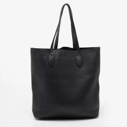 مملوكة مسبقًا Burberry Black Leather Remington Shopper Tote