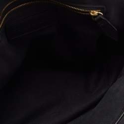 مملوكة مسبقًا حقيبة بربري بولينغ أورشيد جلد وكانفاس كاروهات هاوس أسود / بيج