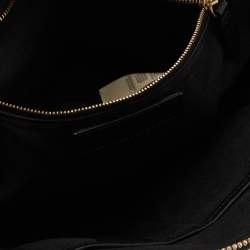 مملوكة مسبقًا حقيبة بربري بولينغ أورشيد جلد وكانفاس كاروهات هاوس أسود / بيج