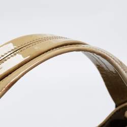 مملوكة مسبقًا Burberry Beige Brushstroke Check Canvas and Patent Leather Biltmore Shopper Tote