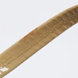 مملوكة مسبقًا Burberry Beige Brushstroke Check Canvas and Patent Leather Biltmore Shopper Tote