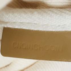 مملوكة مسبقًا Burberry Beige Brushstroke Check Canvas and Patent Leather Biltmore Shopper Tote