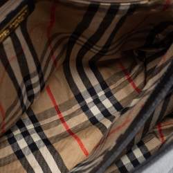 Burberry Black Leather Vintage Top Handle Bag