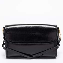 مملوكة مسبقًا Burberry Black Leather Abbott Crossbody Bag