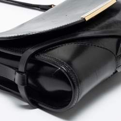 مملوكة مسبقًا Burberry Black Leather Abbott Crossbody Bag