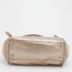 مملوكة مسبقًا حقيبة يد توتس بربري جلد ومشمع بلاستيك إكسبلوديد كاروهات ميتالك بيج