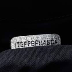 Pre Owned Burberry Beige/Black House Check Canvas And Leather Medium Bridle Lynher Tote