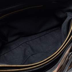 Pre Owned Burberry Beige/Black House Check Canvas And Leather Medium Bridle Lynher Tote