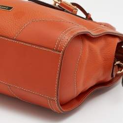 مملوكة مسبقًا Burberry Orange Leather Honeywood Tote 