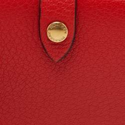 مملوكة مسبقًا محفظة مضغوطة بربري هارلو جلد أحمر