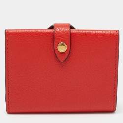 مملوكة مسبقًا محفظة مضغوطة بربري هارلو جلد أحمر
