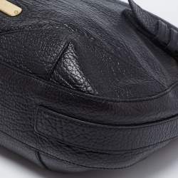 Pre Owned Burberry Black Leather Hobo