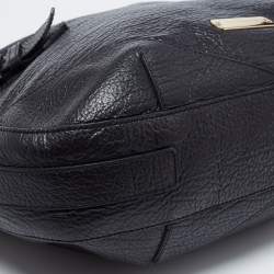Pre Owned Burberry Black Leather Hobo