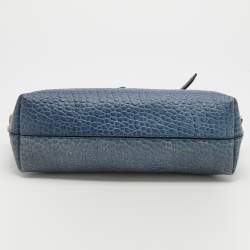 Burberry Blue Grain Leather Crossbody Bag