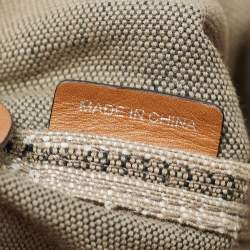 Pre Owned Burberry Beige/Black Nova Check Canvas and Leather Medium Ashby Shoulder Bag