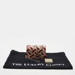 Pre Owned محفظة بسلسلة بربري جيسي جلد تي بي مونوغرامي متعدد الألوان 