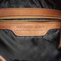 Burberry Brown Braided Leather Hobo