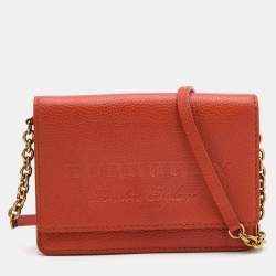 Burberry shop orange wallet