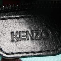 Pre Owned Kenzo Multicolor Woven Leather Hobo