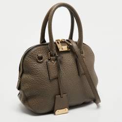 مملوكة مسبقًا حقيبة ساتشل بربري اورشارد جلد بنفسجي صغيرة 