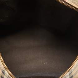 Pre Owned Burberry Brown/Beige Haymarket Check PVC Small Chester Bowling Bag