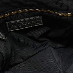 Pre Owned Burberry Silver Leather Crossbody Bag