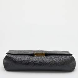 Pre Owned Burberry Black Leather Mildenhall Shoulder Bag