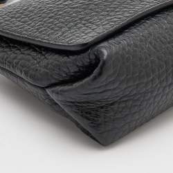 Pre Owned Burberry Black Leather Mildenhall Shoulder Bag