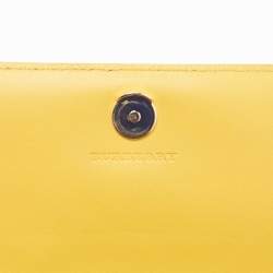 Pre Owned Burberry Multicolor Haymarket Check Floral Coated Canvas and Leather Izzy Wallet on Chain