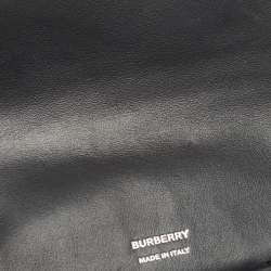 Pre Owned Burberry Black Leather Robin Crossbody Bag