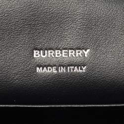 Pre Owned Burberry Black Leather Robin Crossbody Bag