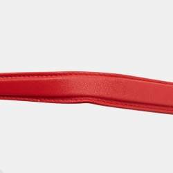 Pre Owned Burberry Red Quilted Leather Small Lola Chain Shoulder Bag