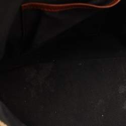 Pre Owned Burberry Beige/Tan House Check Fabric and Leather Orchard Bowler Bag