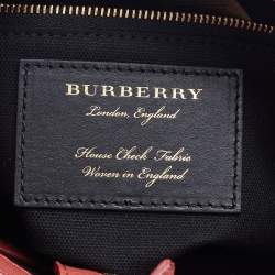 Pre Owned Burberry Multicolor Printed Leather Banner Tote